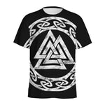Viking Valhalla Symbol Print Men's Sports T-Shirt