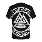 Viking Valhalla Symbol Print Men's Sports T-Shirt