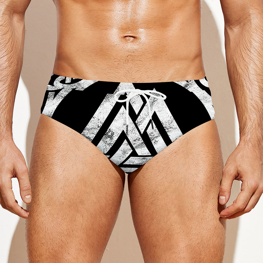 Viking Valhalla Symbol Print Men's Swim Briefs