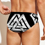 Viking Valhalla Symbol Print Men's Swim Briefs