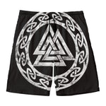 Viking Valhalla Symbol Print Men's Swim Trunks