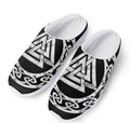 Viking Valhalla Symbol Print Mesh Casual Shoes