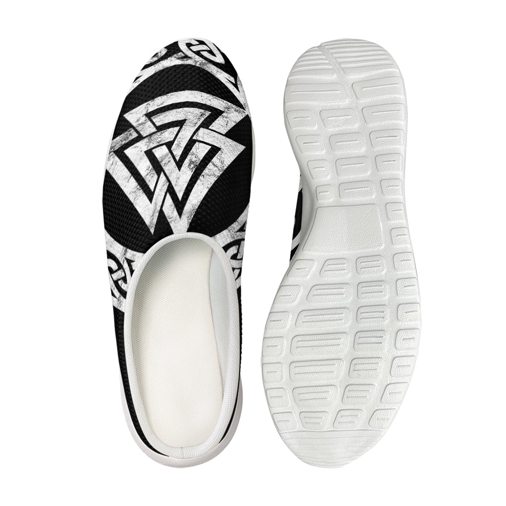 Viking Valhalla Symbol Print Mesh Casual Shoes