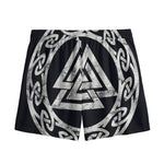 Viking Valhalla Symbol Print Mesh Shorts