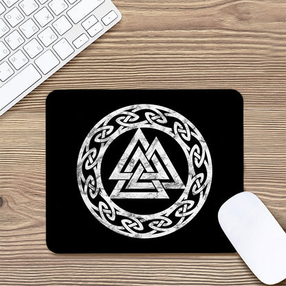 Viking Valhalla Symbol Print Mouse Pad