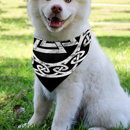 Viking Valhalla Symbol Print Over The Collar Dog Bandana