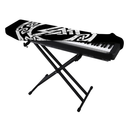 Viking Valhalla Symbol Print Piano Keyboard Cover