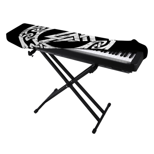 Viking Valhalla Symbol Print Piano Keyboard Cover