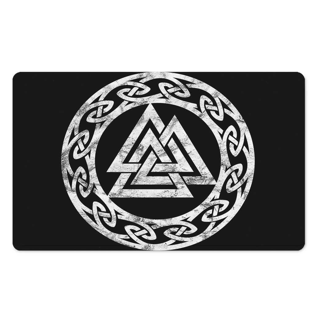 Viking Valhalla Symbol Print Polyester Doormat