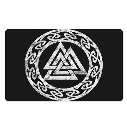 Viking Valhalla Symbol Print Polyester Doormat