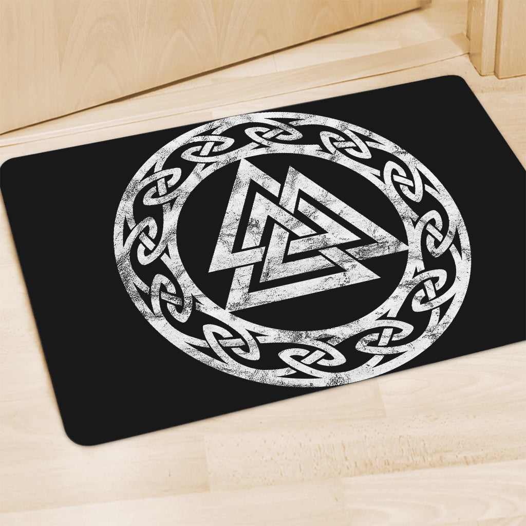 Viking Valhalla Symbol Print Polyester Doormat