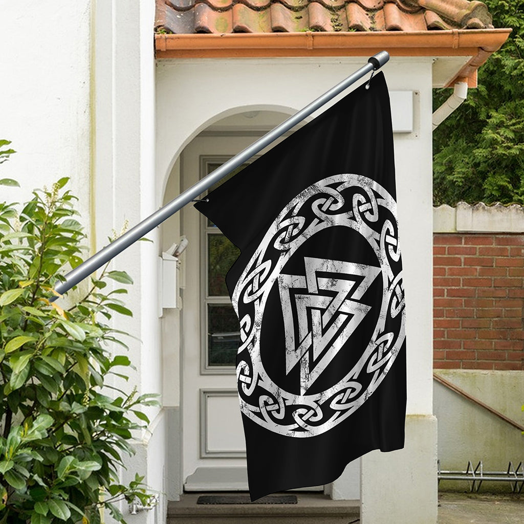 Viking Valhalla Symbol Print Polyester Flag