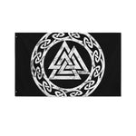 Viking Valhalla Symbol Print Polyester Flag