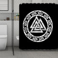 Viking Valhalla Symbol Print Polyester Shower Curtain