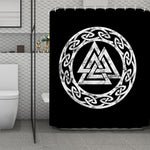 Viking Valhalla Symbol Print Polyester Shower Curtain