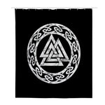Viking Valhalla Symbol Print Polyester Shower Curtain