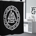 Viking Valhalla Symbol Print Premium Shower Curtain