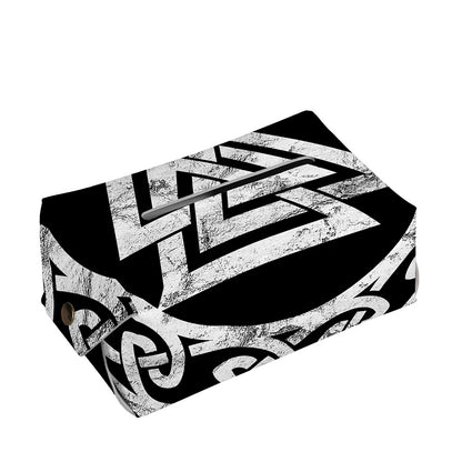 Viking Valhalla Symbol Print Rectangle Tissue Box Cover