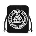 Viking Valhalla Symbol Print Rectangular Crossbody Bag