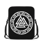Viking Valhalla Symbol Print Rectangular Crossbody Bag