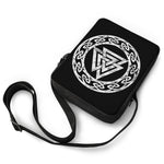 Viking Valhalla Symbol Print Rectangular Crossbody Bag