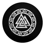 Viking Valhalla Symbol Print Round Blanket