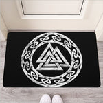 Viking Valhalla Symbol Print Rubber Doormat