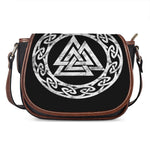 Viking Valhalla Symbol Print Saddle Bag