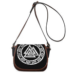Viking Valhalla Symbol Print Saddle Bag