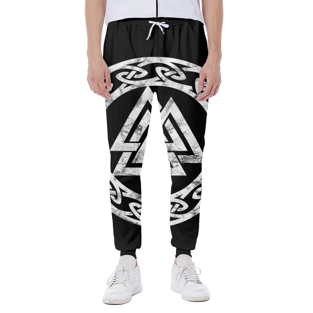 Viking Valhalla Symbol Print Scuba Joggers