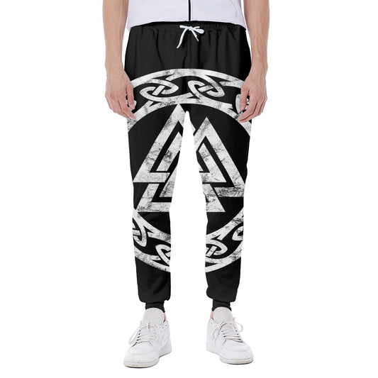 Viking Valhalla Symbol Print Scuba Joggers
