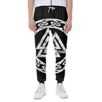 Viking Valhalla Symbol Print Scuba Joggers