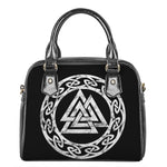 Viking Valhalla Symbol Print Shoulder Handbag