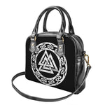 Viking Valhalla Symbol Print Shoulder Handbag