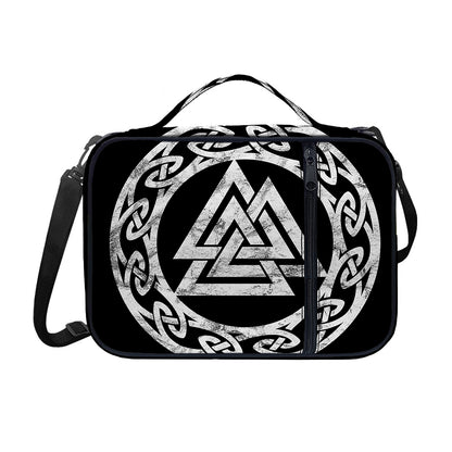 Viking Valhalla Symbol Print Shoulder Strap Bible Bag