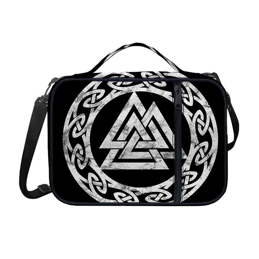 Viking Valhalla Symbol Print Shoulder Strap Bible Bag