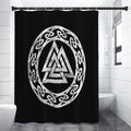 Viking Valhalla Symbol Print Shower Curtain
