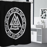 Viking Valhalla Symbol Print Shower Curtain