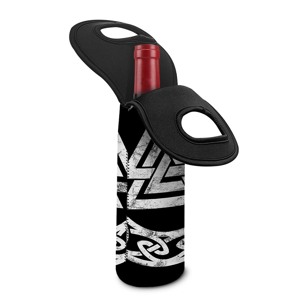 Viking Valhalla Symbol Print Single Neoprene Wine Tote