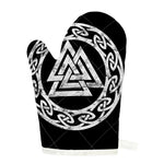 Viking Valhalla Symbol Print Single Oven Mitt
