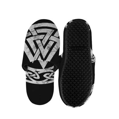 Viking Valhalla Symbol Print Slippers