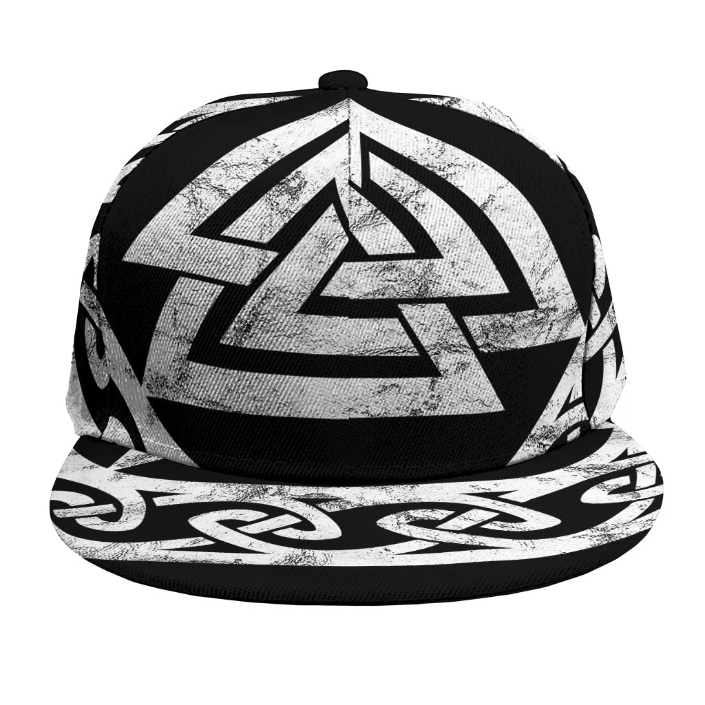Viking Valhalla Symbol Print Snapback Cap