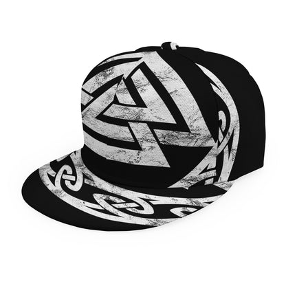 Viking Valhalla Symbol Print Snapback Cap