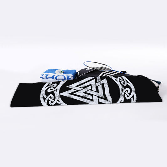 Viking Valhalla Symbol Print Sports Towel
