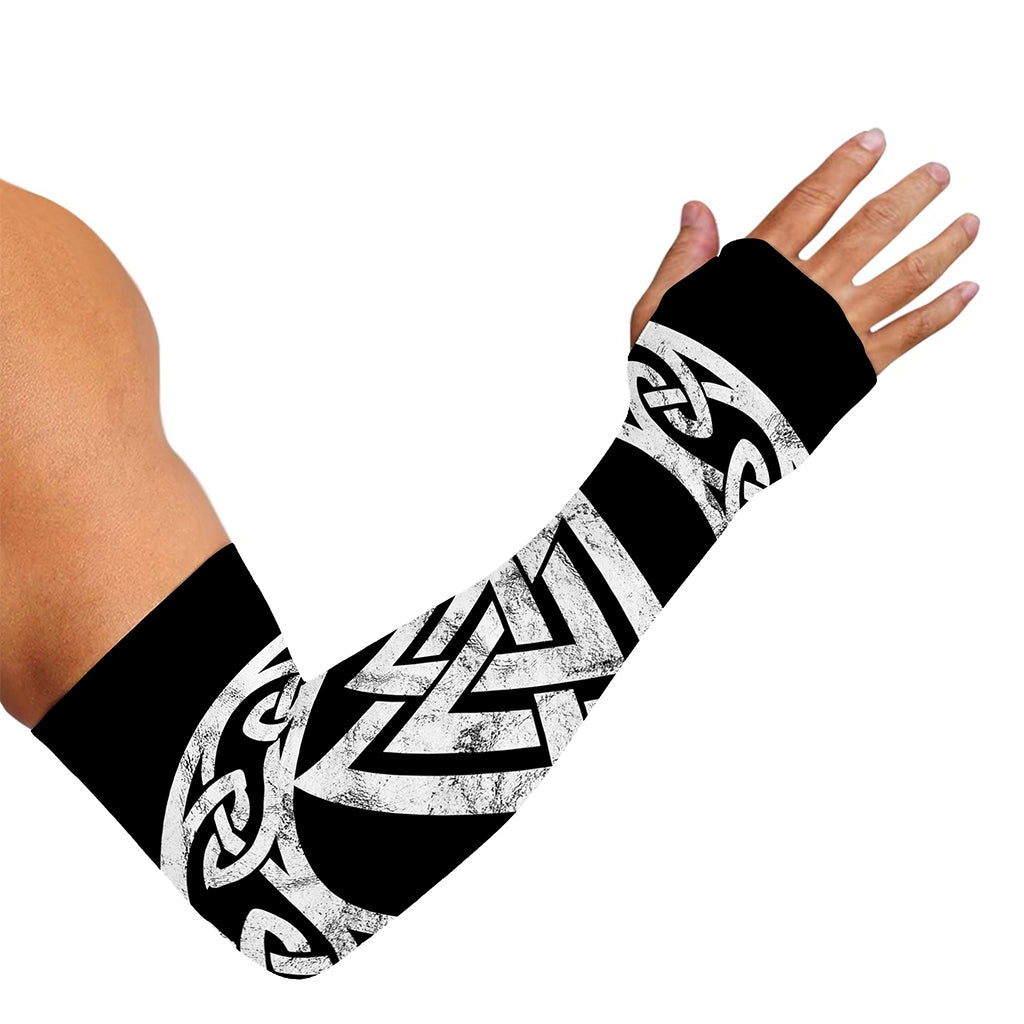 Viking Valhalla Symbol Print Sun Protection Arm Sleeves