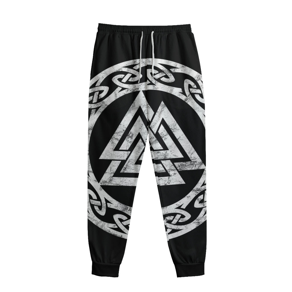 Viking Valhalla Symbol Print Sweatpants