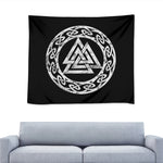 Viking Valhalla Symbol Print Tapestry