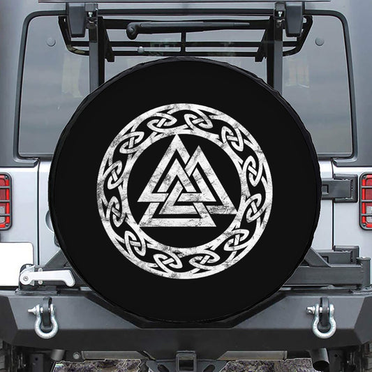 Viking Valhalla Symbol Print Tire Cover