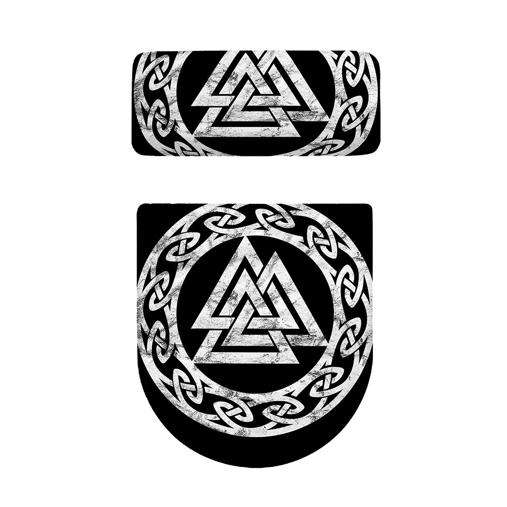 Viking Valhalla Symbol Print Toilet Lid And Tank Cover Set