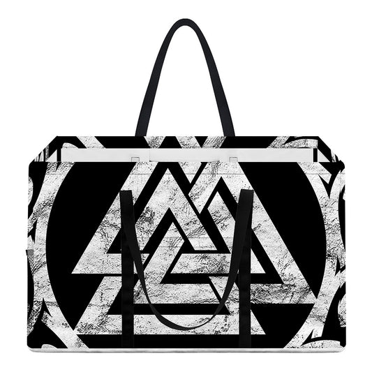 Viking Valhalla Symbol Print Utility Tote Bag